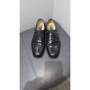 Stacy Adams Dress Shoes Mens Size 9.5M Black Lace Up Leather Oxford New Years